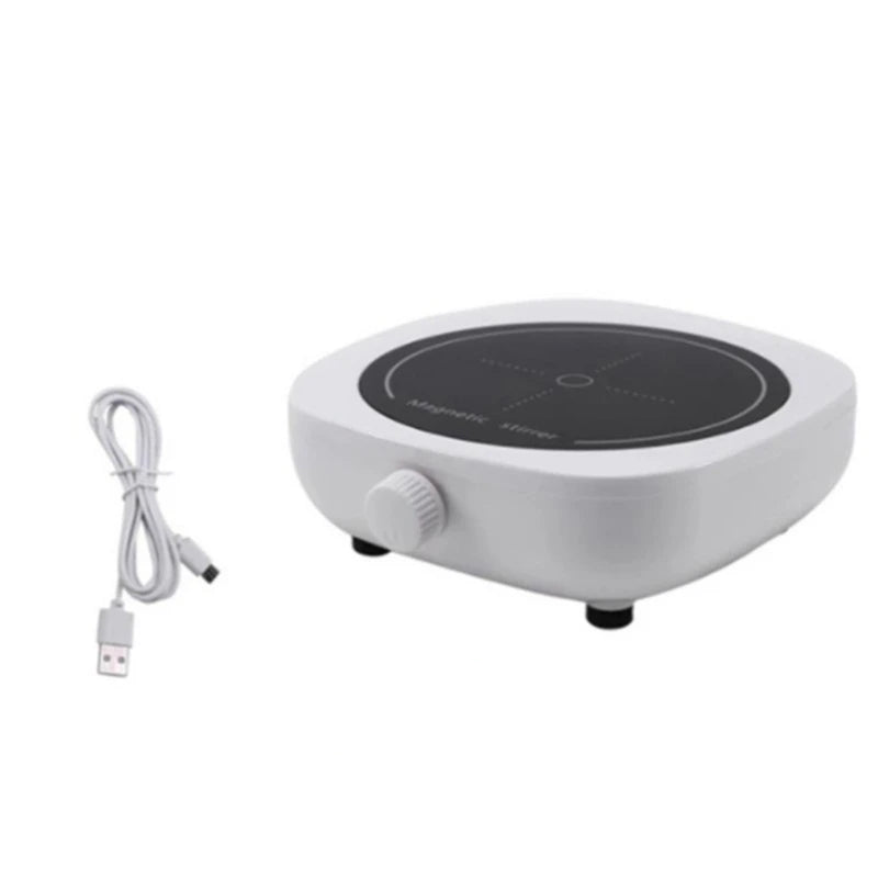 Mini Magnetic Stirrer 4000RPM Portable Mixer White